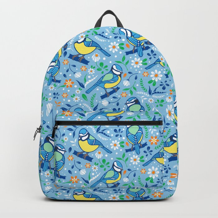 Blue-Tits adn Daisies backpack